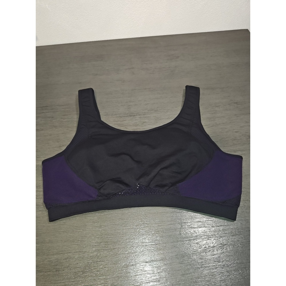 NWT Fabletics Woman's Demi lovato Erika Seamless Black & Purple XL
